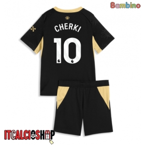 Manchester City Rayan Cherki #10 Seconda Maglia Bambino 2026-27 Manica Corta (+ Pantaloni corti)
